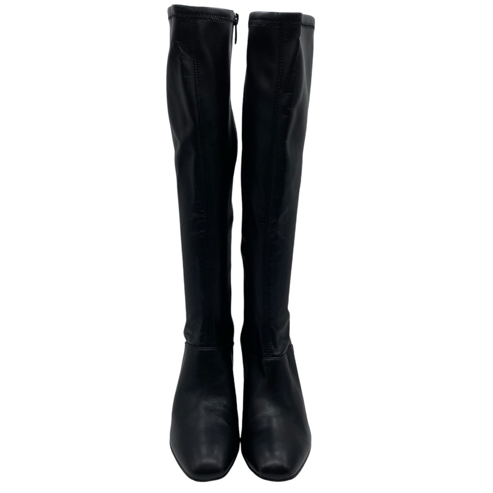 Franco Sarto Womens Shoes Tribute Boots Sz 6 Tall Black Vegan Heeled Feminine - Picture 5 of 13
